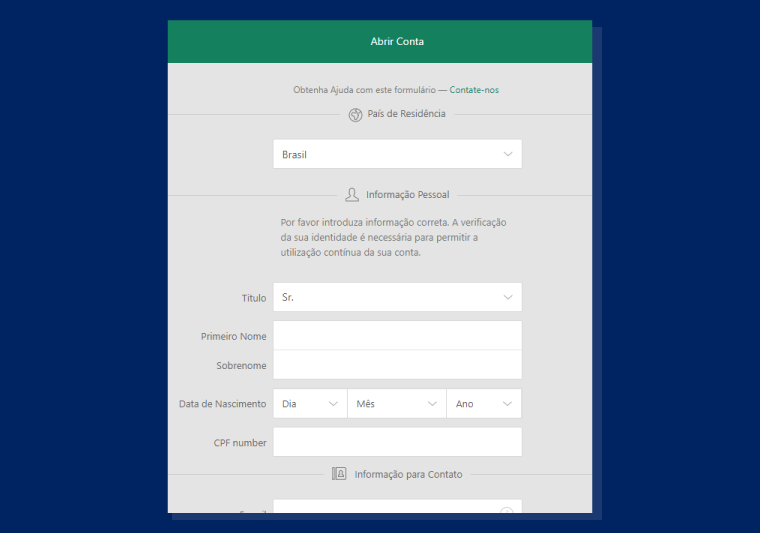 Dados Pessoais Bet365