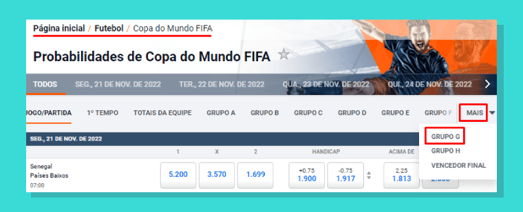 Escolher Fase Grupo