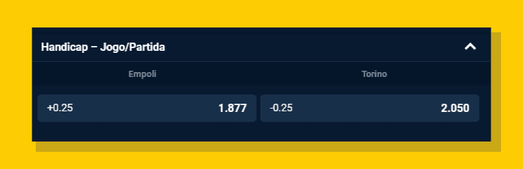 Exemplo Handicap