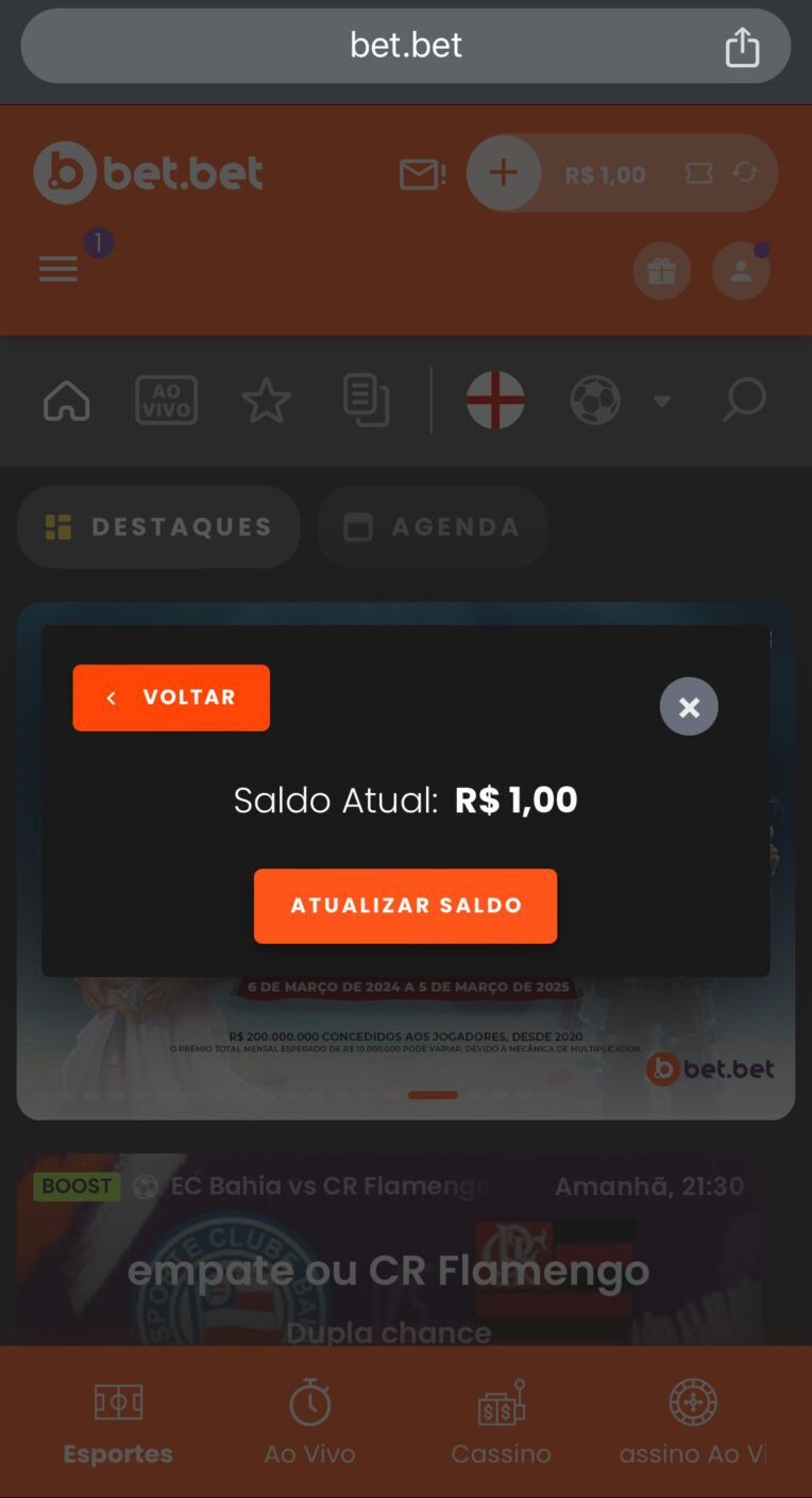 Deposito Realizado Bet.bet