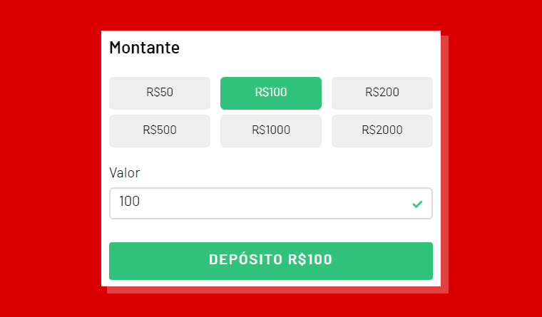 Informar Valor Deposito Kto