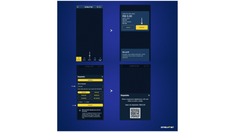 Como depositar na EstrelaBet?