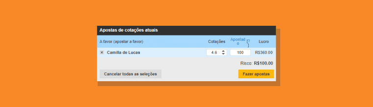 Apostando Favor Betfair Bbb