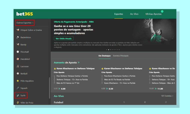 Apostar Surf Bet365