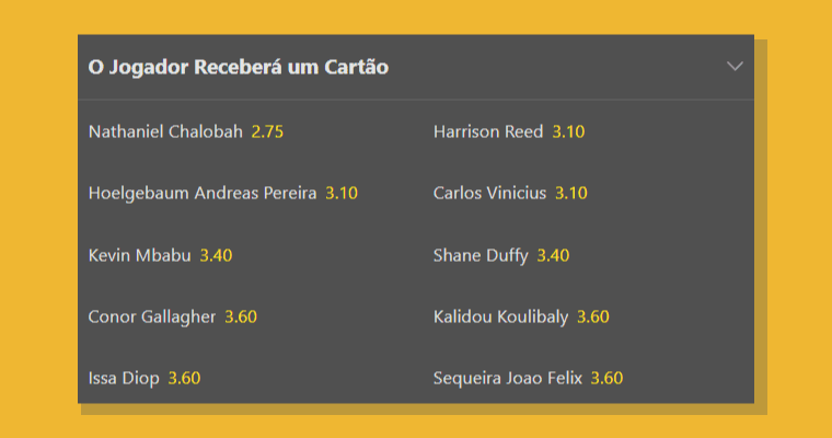 Jogador Receber Cartao
