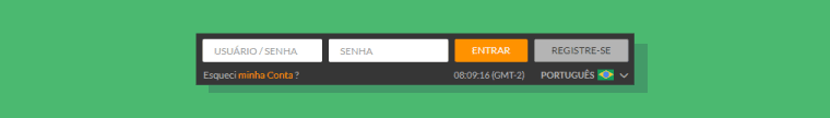 Login Pela Area Superior Site