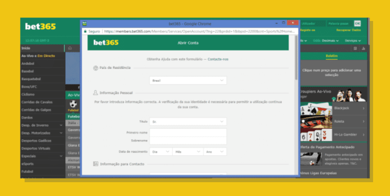 Como Criar Uma Conta 365bet
