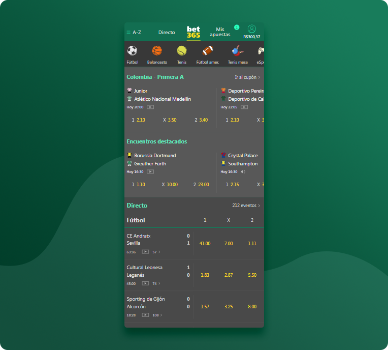 App Bet365 México ahora y obtén un bono del 100%