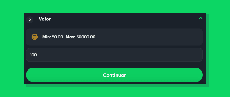 Informar Valor Transferido Neteller Sportsbet.io