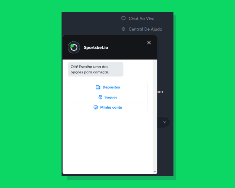 Suporte ao cliente acontece por chat em tempo real
