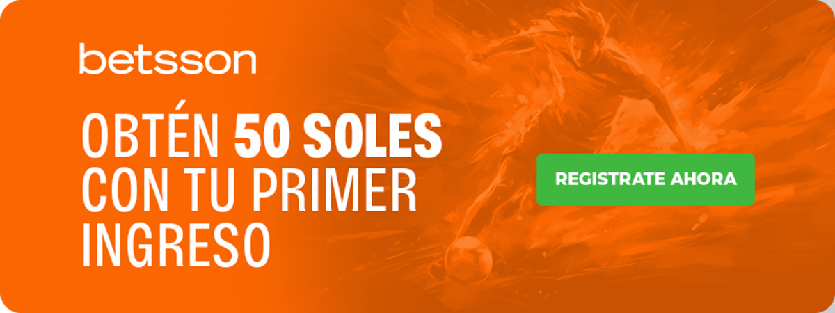 Banner de Betsson indicando el bono de 50 soles