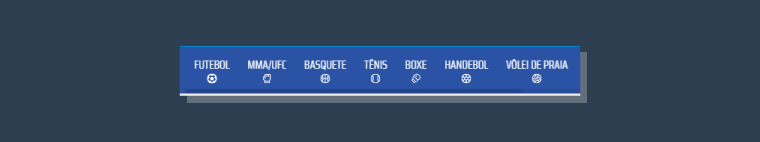 menu horizontal