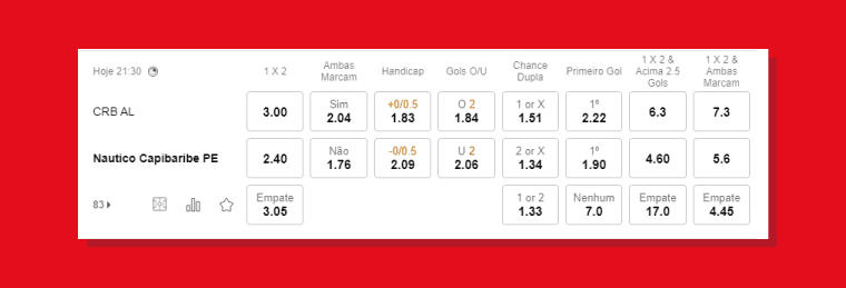 Jogos Disponiveis Nautico