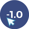 A linha de handicap -1.0