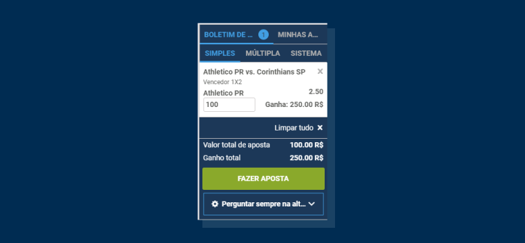 Realizar Aposta Betmotion