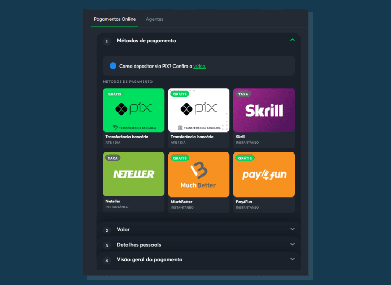 Sportsbet.io Modalidades Disponiveis