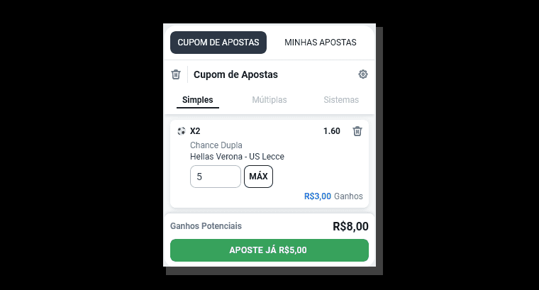odd é selecionada