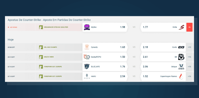 Rivalry Lista Eventos