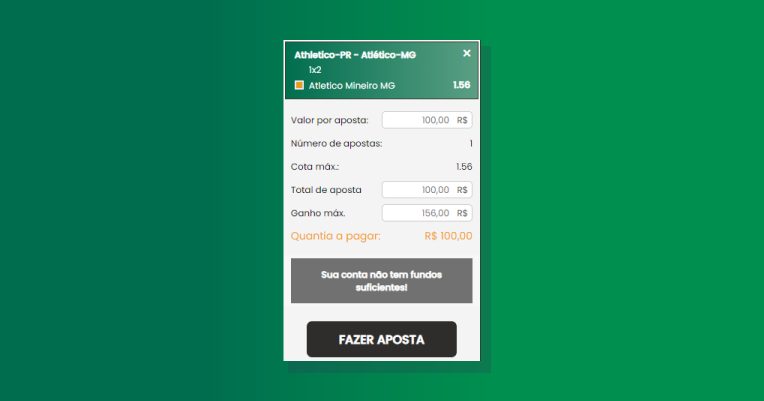 Confirmar Fazer Aposta