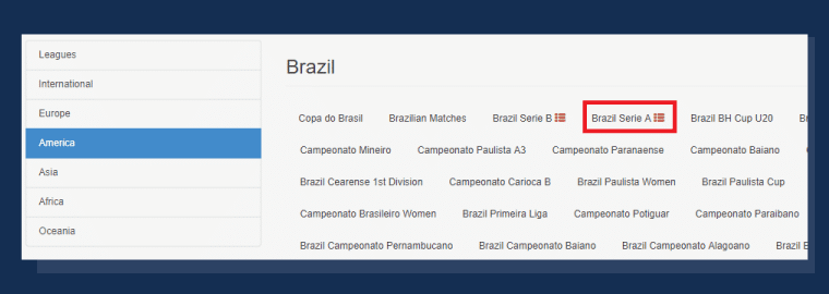 Filtrar Campeonatos