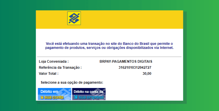 Pagamento Banco Brasil Bet365