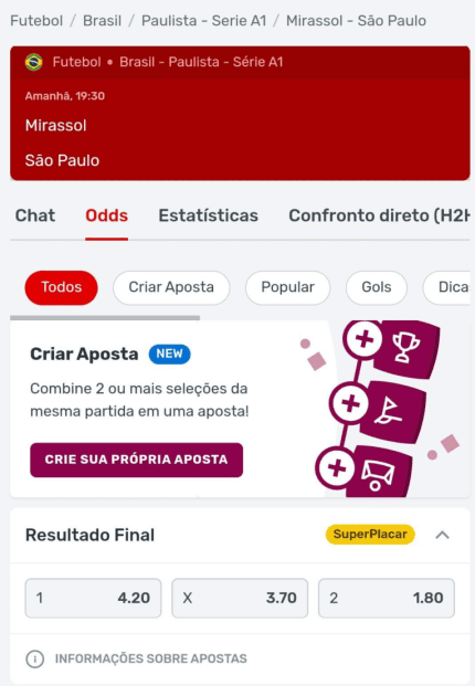 Como criar conta na Superbet?