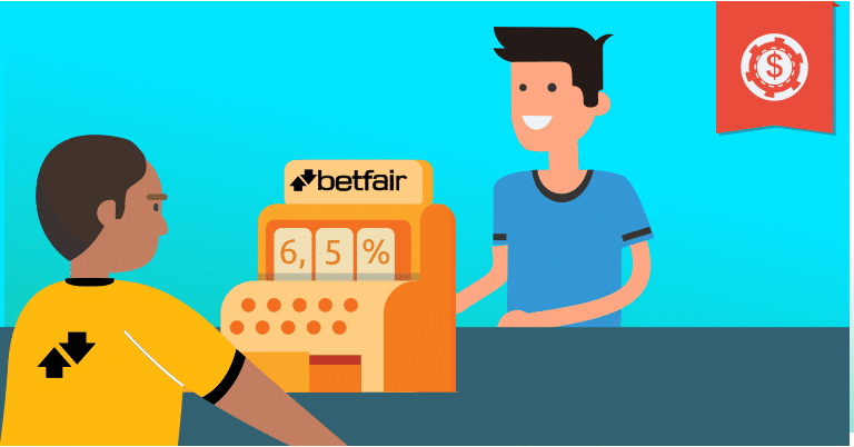 Qual a comissão da Betfair