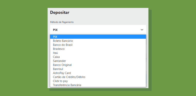 Clicar Botao Depositar