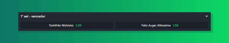 Vencedor 1º Set