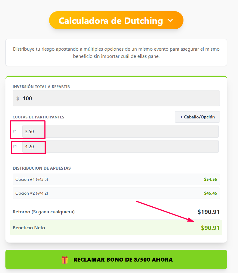 Calculadora de Apuestas