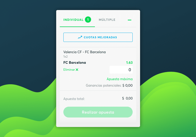 cupón de apuestas