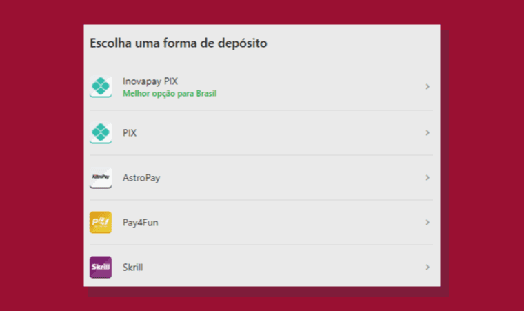 Deposito Plataforma