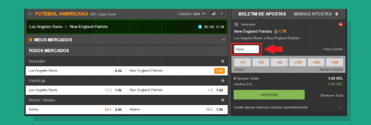 Definindo A Sua Aposta Na 188Bet