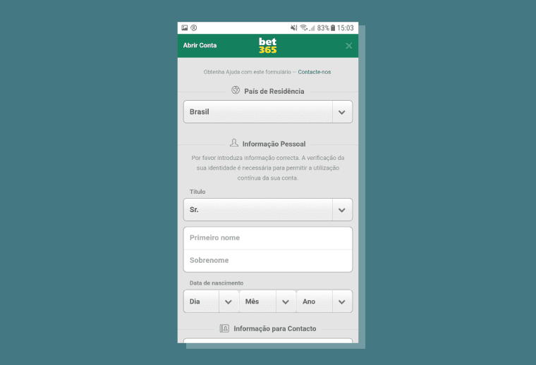 Informacoes Basicas Cadastro