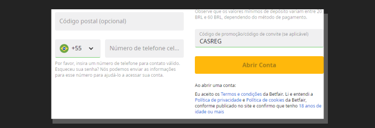 Confirmar Deseja Abrir Conta
