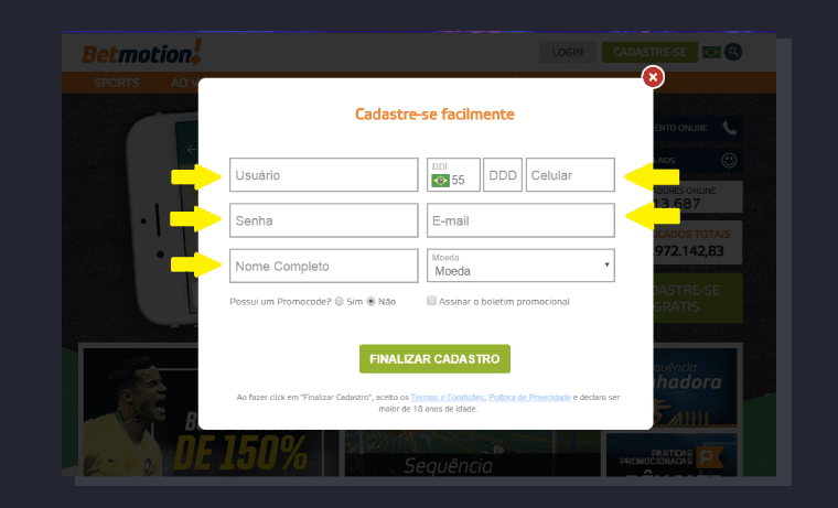 Preenchap Informacoes Pessoais