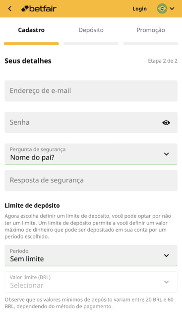 Criar Conta na Betfair: Cadastro Passo a Passo