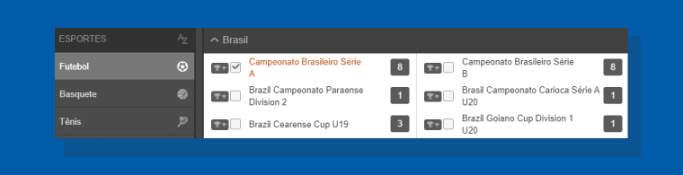 Escolhendo Algum Campeonato Brasil