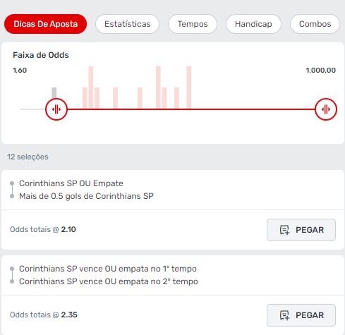 Imagem da análise da Superbet