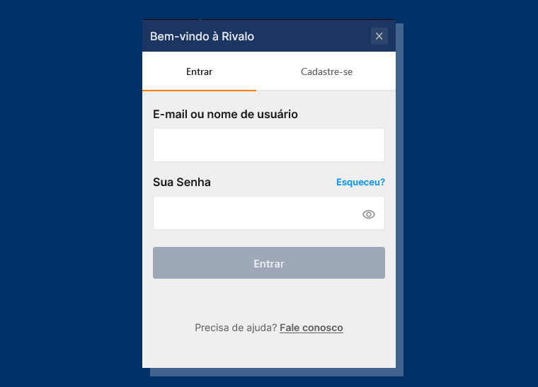 Acesse Conta Rivalo