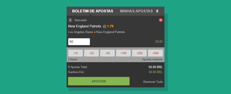 Confirmando A Aposta Em Futebol Americano