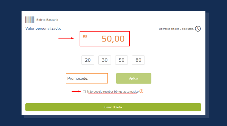 Bonus Betmotion Boleto