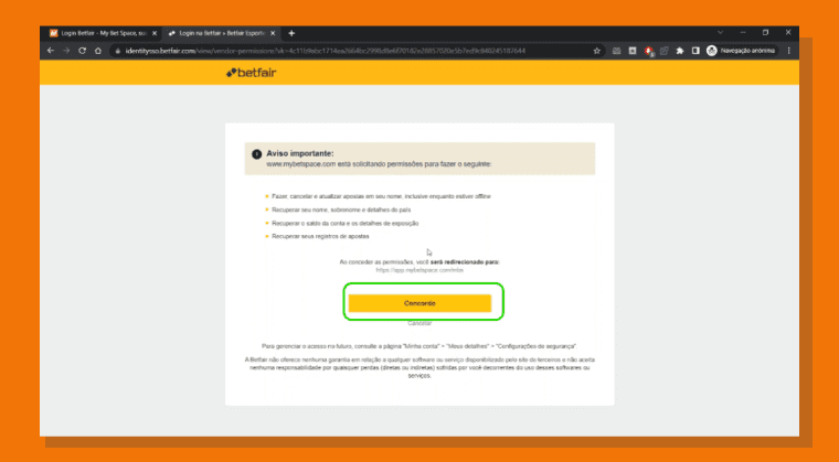 Email Senha