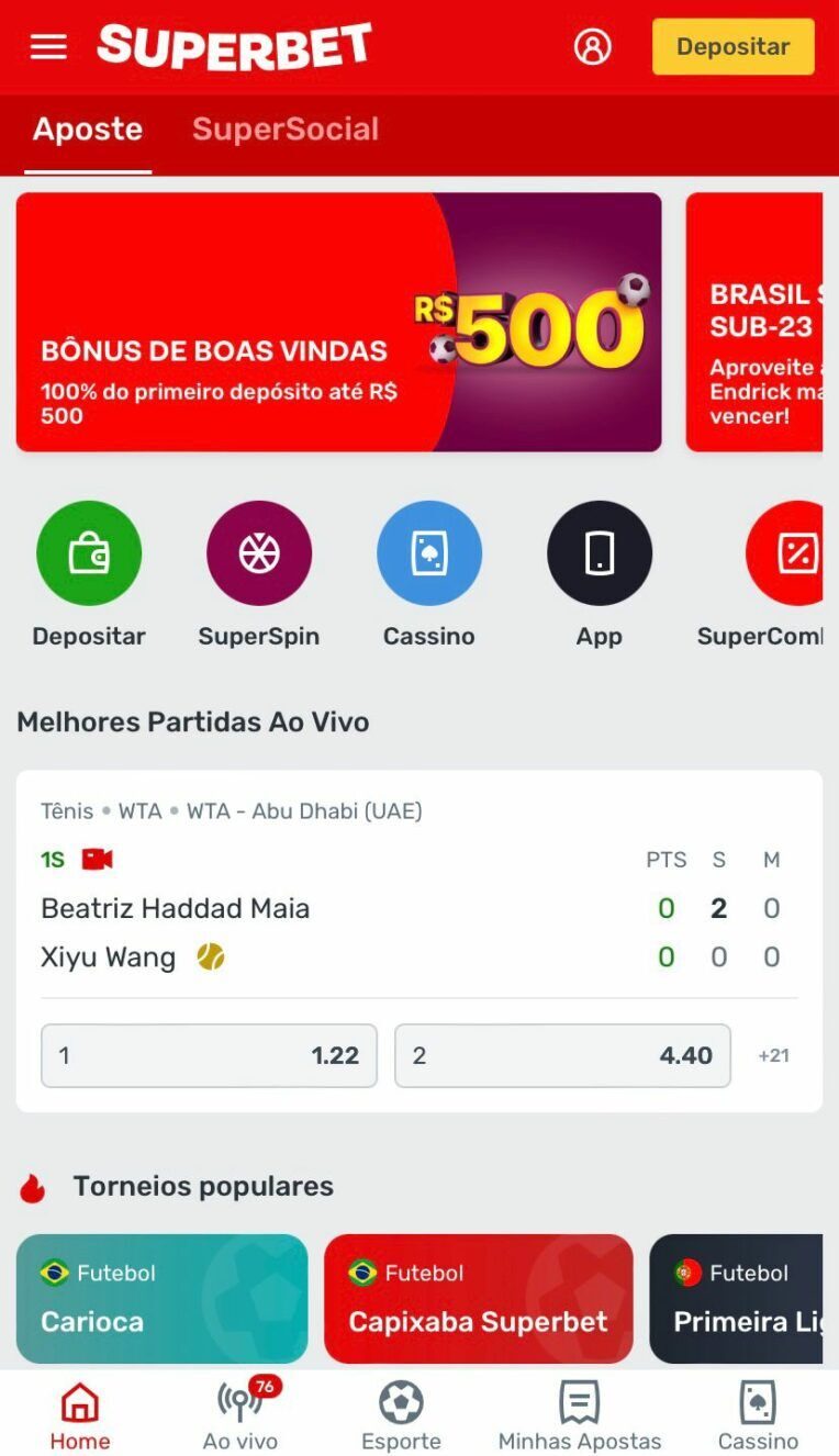 Como depositar na Superbet?