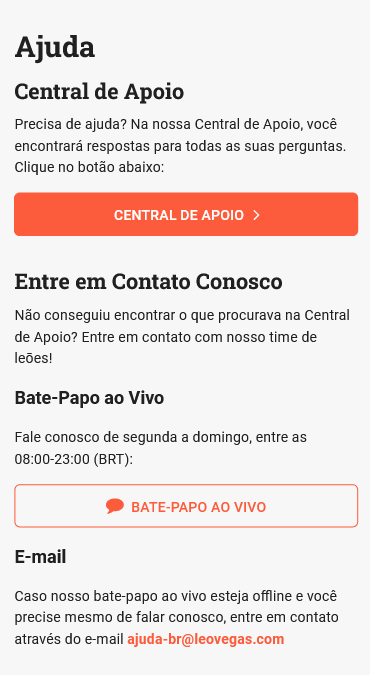 Imagem da análise da LeoVegas