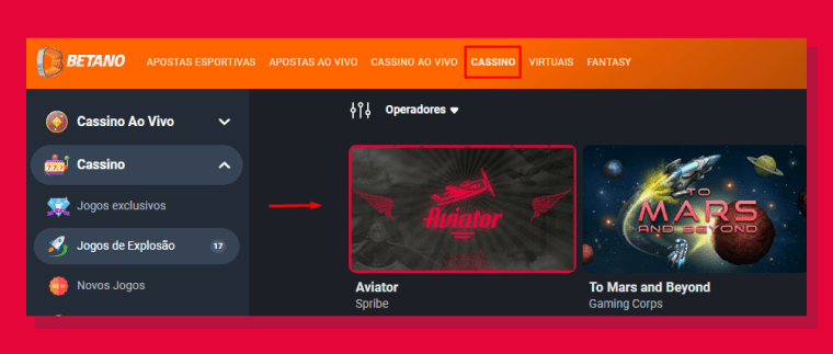 E como começar a jogar Aviator na Betano?
