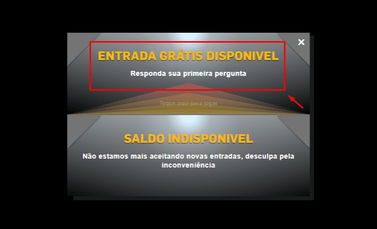 Entrada Gratis Disponivel Betfair