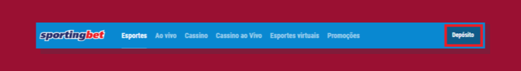 Topo Superior Direito Botao Deposito