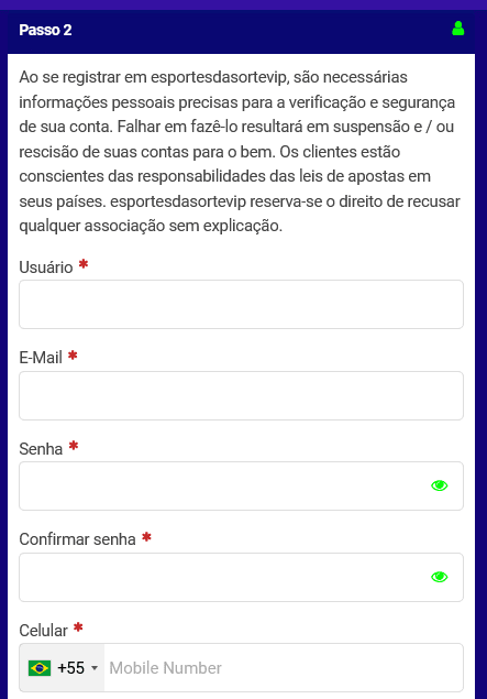 Como criar conta na Esportes da Sorte?