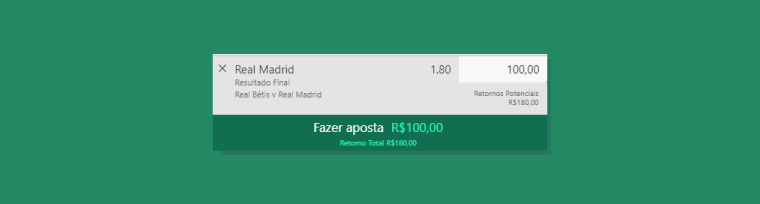 Confirmando Sua Aposta Real Madrid